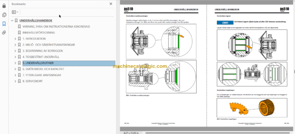 Sandvik DS510-C Rock Bolting Drill Rig Operator's and Maintenance Manual (SN 113B26029-1 Swedish)