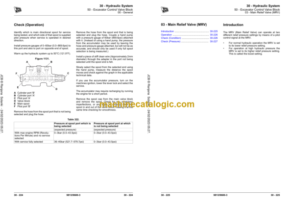 JCB 210X 220X Excavator Service Manual