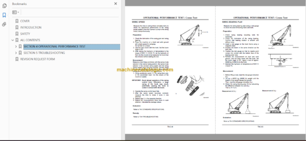 Hitachi CX1800 Crawler Crane Technical and Workshop Manual