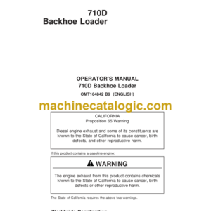 John Deere 710D Backhoe Loader Operators Manual (OMT164842)