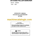 Timberjack 2618 2628 Feller Buncher Operators Manual