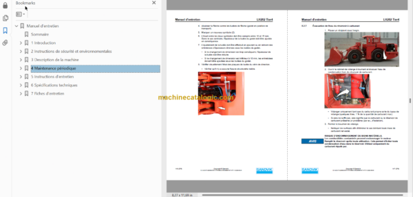 Sandvik LH202 Mining Loader Operator's and Maintenance Manual (L002D030 Swedish)