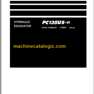 Komatsu PC138US-11 Hydraulic Excavator Shop Manual