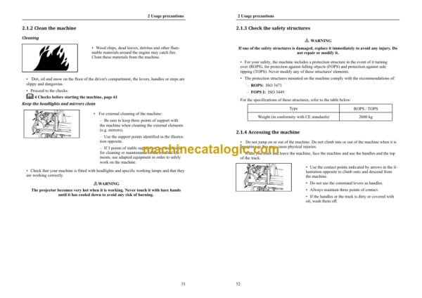 YANMAR C30R-3 Tracked Dumper User Operation and Maintenance Manual