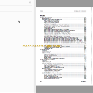 Komatsu PC138US-11 Hydraulic Excavator Shop Manual