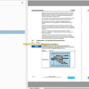 Sandvik LH621i Mining Loader Operator’s and Maintenance Manual (L021D604 Swedish)