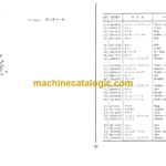 Hitachi FK180 Hydraulic Track Crane (Lattice Boom) Parts Catalog