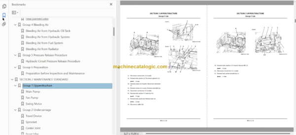 Hitachi ZX670LC-5G ZX670LCH-5G ZX670LCR-5G Hydraulic Excavator Technical and Workshop Manual