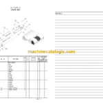 Hitachi AX30U-4 Mini Excavator Parts Catalog