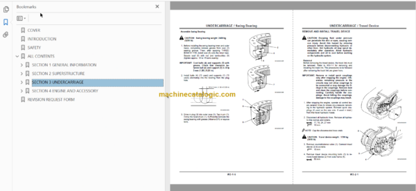 Hitachi CX1800 Crawler Crane Technical and Workshop Manual