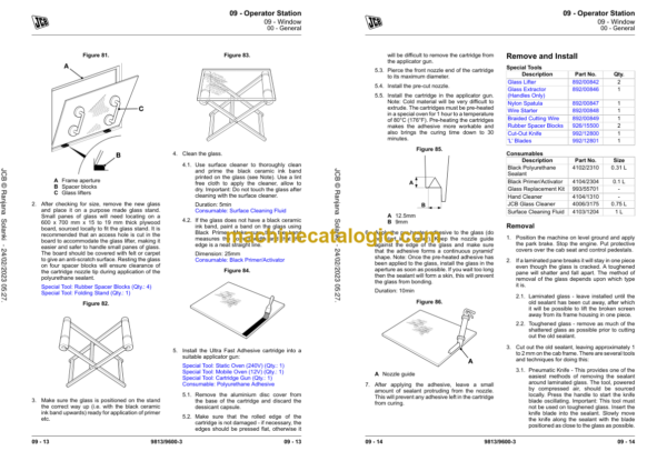 JCB 210X 220X Excavator Service Manual