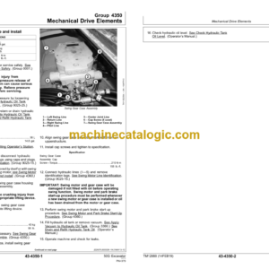 John Deere 50G Excavator Repair Technical Manual (TM12888)