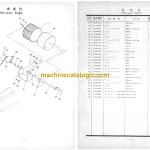 Hitachi FK180 Hydraulic Track Crane (Load Scale) Parts Catalog