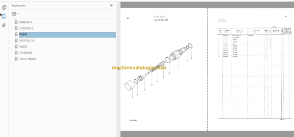 Hitachi EX40UR-2 Excavator Parts Catalog & Equipment Components Parts Catalog