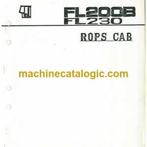 Furukawa FL200B FL230 ROPS CAB Parts Catalog