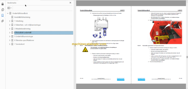 Sandvik LH517i Mining Loader Operator's and Maintenance Manual (L517DVMA0A0888 Swedish)