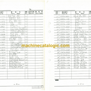 Furukawa FL200B FL230 ROPS CAB Parts Catalog