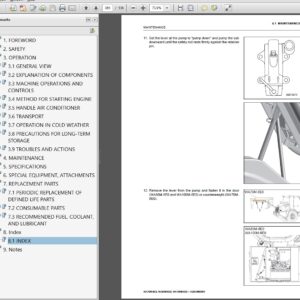 Komatsu WA70M-8E0, WA80M-8E0, WA100M-8E0 Wheel Loader Operation and Maintenance Manual