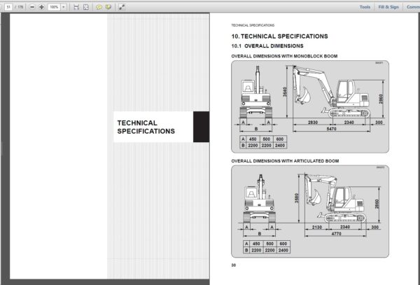PC95-1 Hydraulic Excavator Operation and Maintenance Manual PDF Index