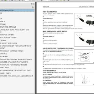 Komatsu PW158-11 Wheeled Excavator Operation and Maintenance Manual