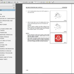 Komatsu PC78US-11E0 Hydraulic Excavator Operation and Maintenance Manual