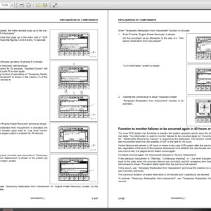 Komatsu PC138US-11E0 Hydraulic Excavator Operation and Maintenance Manual