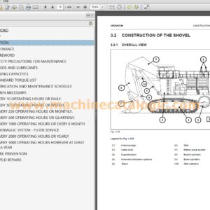 Komatsu PC5500E-6 Hydraulic Mining Shovel Operation and Maintenance Manual