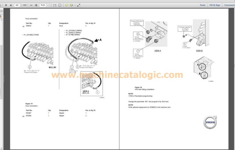 EW60E Wheeled Hydraulic Excavator Repair and Service Manual PDF
