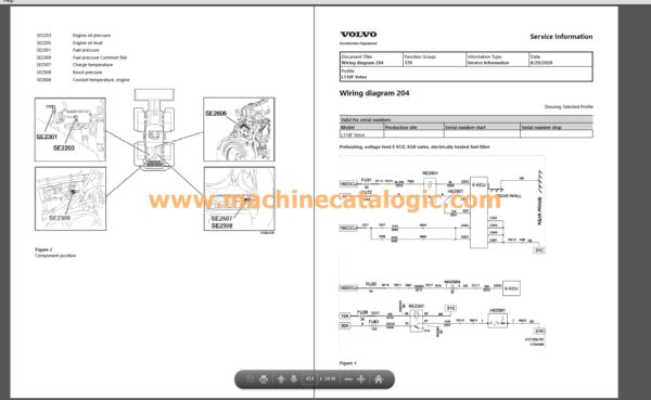 L110F Wheel Loader Repair and Service Manual PDF Index