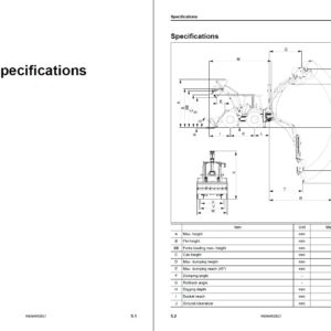 Komatsu WB93S-8E0 Backhoe Loader Operation and Maintenance Manual