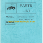Furukawa FL305-1 ROPS CANOPY KIT Parts Catalog