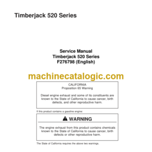 Timberjack 520 Series Service Manual