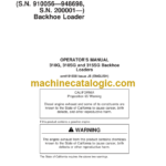 John Deere 310G 310SG 315SG Backhoe Loader Operators Manual (OMT191038)