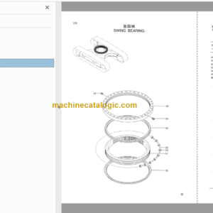 Hitachi JD200LC Excavator Parts Catalog & Equipment Components Parts Catalog