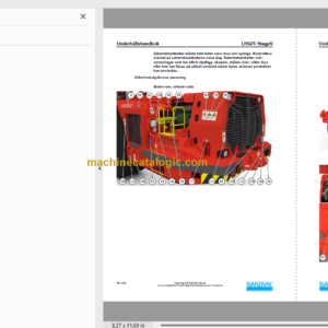 Sandvik LH621i Mining Loader Operator’s and Maintenance Manual (L621DCPA0A0744 Swedish)
