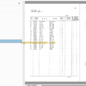 Hitachi EX40UR-3 Excavator Parts Catalog & Equipment Components Parts Catalog