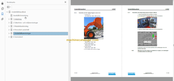 Sandvik LH307 Mining Loader Operator's and Maintenance Manual (L807D825 Swedish)