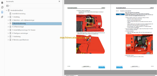 Sandvik LH517i Mining Loader Operator's and Maintenance Manual (L817D714 Swedish)