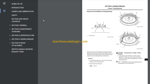 Hitachi ZX870-5A ZX870LC-5A ZX890H-5A ZX890LCH-5A Hydraulic Excavator Workshop Manual