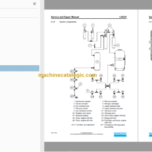 Sandvik LH621i Mining Loader Service and Parts Manual (L621DJNA0A0710)