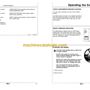 John Deere 544E 544E LL and 544E TC LOADERS 624E LOADER 644E LOADER Operators Manual (OMT131709)