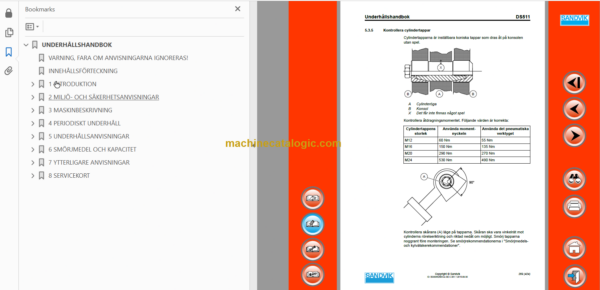 Sandvik DS511c Drill Rig Operator's and Maintenance Manual (116B47193-1 Swedish)