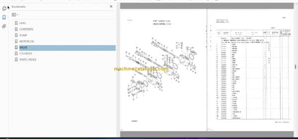 Hitachi EX45 Excavator Parts Catalog & Equipment Components Parts Catalog