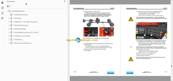 Sandvik LH517i Mining Loader Operator's and Maintenance Manual (L917D690 Swedish)