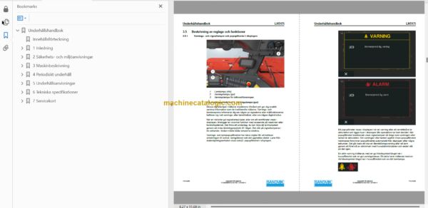 Sandvik LH517i Mining Loader Operator's and Maintenance Manual (L917D776 Swedish)