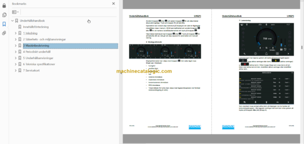 Sandvik LH621i Mining Loader Operator's and Maintenance Manual (L621DJNA0A0710 Swedish)