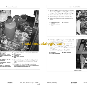 Timberjack 450J 550J 650J Crawler Dozer Repair Technical Manual