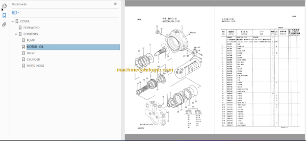 Hitachi EX50U Excavator Parts Catalog & Equipment Components Parts Catalog