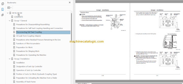 Hitachi ZX1800K-3 Multi-Boom Specification Workshop Manual