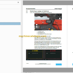 Sandvik LH621i Mining Loader Operator’s and Maintenance Manual (L621DKPA0A0742 Swedish)
